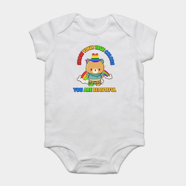 Show Your True Colors Baby Bodysuit by Luxinda